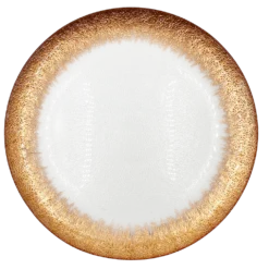 Stardust - Glass Charger Plate in Rose Gold (Item # 0277)
