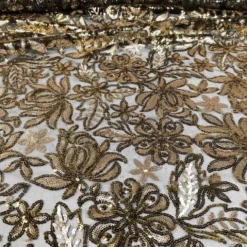Starlight Sequins Table Runner in Gold