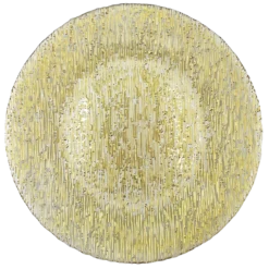 Static - Glass Charger Plate in Gold (Item # 0290)