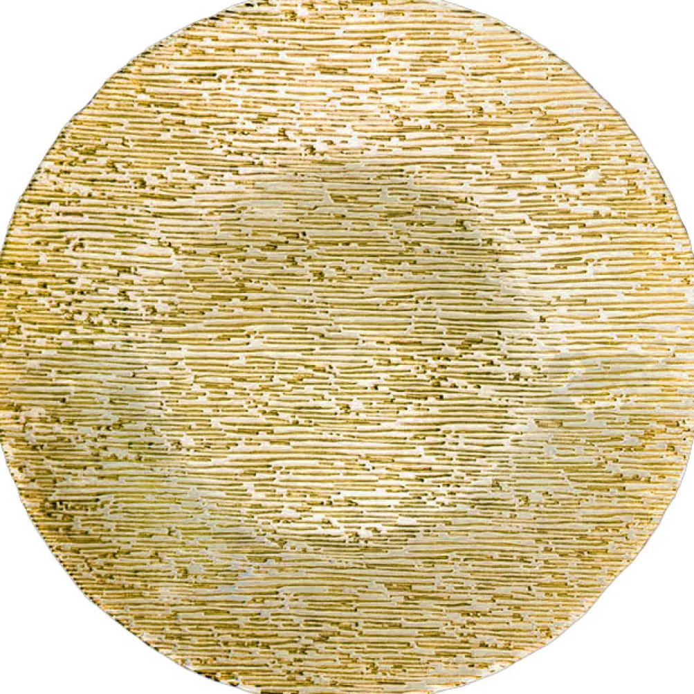 Static - Glass Charger Plate in Gold (Item # 0290)