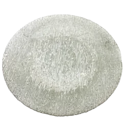 Static - Glass Charger Plate in Silver (Item # 0290)