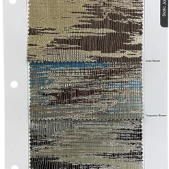 Static Jacquard Table Linen in Turquoise and Brown