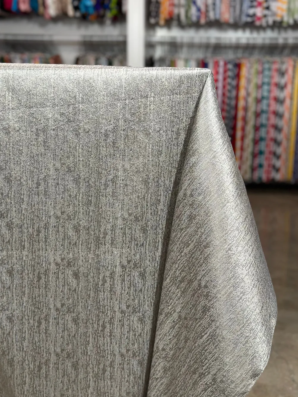Sterling Jacquard Table Linen in Grey