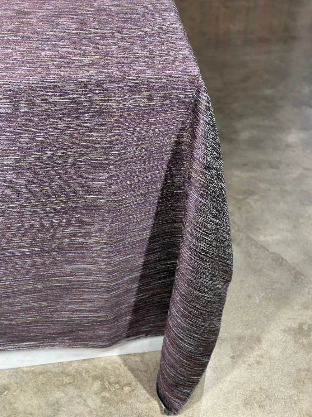 Sterling Jacquard Table Linen in Plum