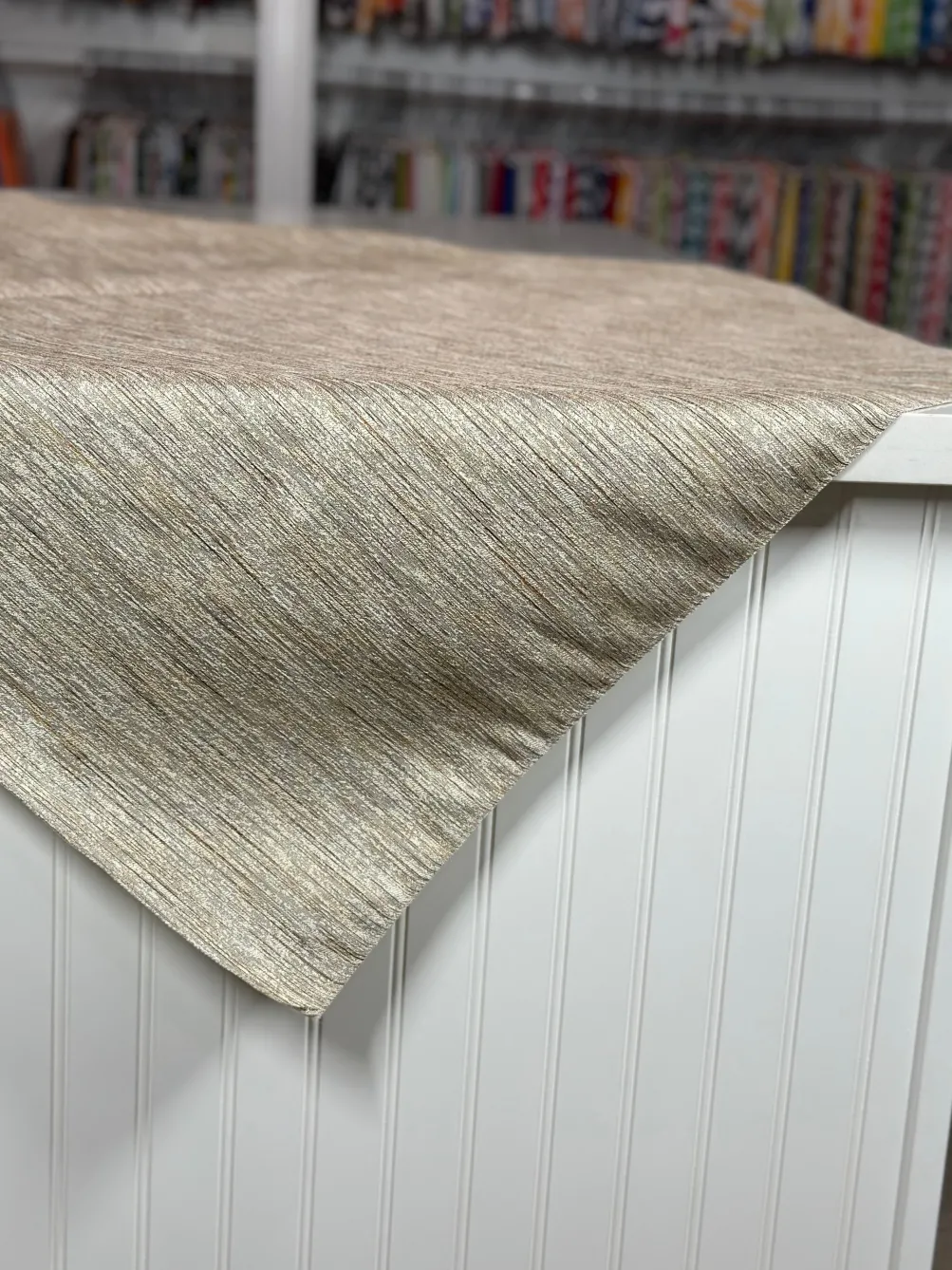Sterling Jacquard Table Linen in Taupe