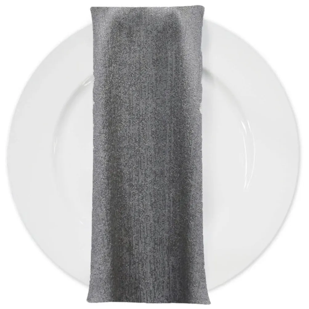 Sterling Jacquard Table Napkin in Grey