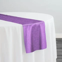 Sterling Jacquard Table Runner in Plum