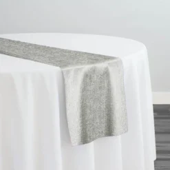 Sterling Jacquard Table Runner in Ivory