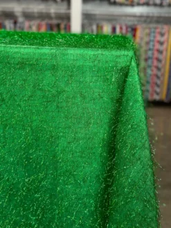 String Metallic Table Linen in Green