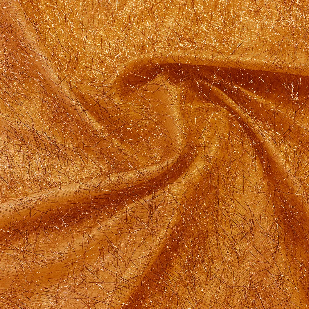 String Metallic Table Linen in Orange