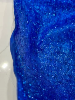 String Metallic Table Linen in Royal
