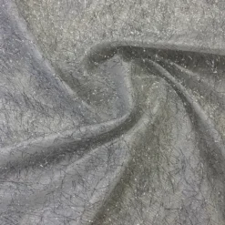 String Metallic Table Linen in White and Silver