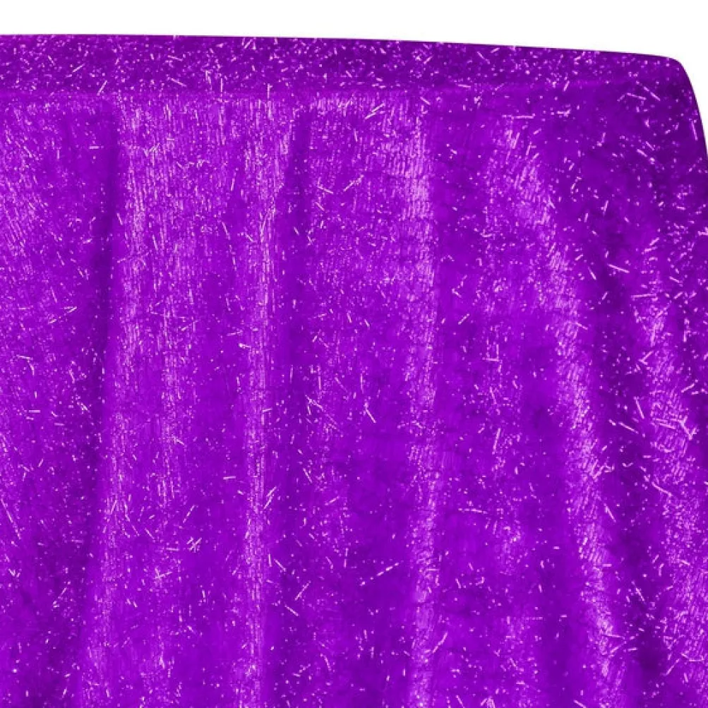 String Metallic Table Linen in Purple