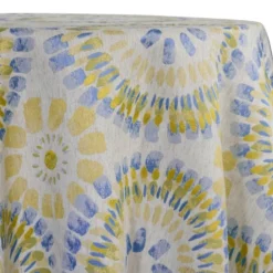 Sundaze Jacquard (Reversible) Table Linen in Yellow and Blue
