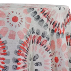 Sundaze Jacquard (Reversible) Table Linen in Red and Black