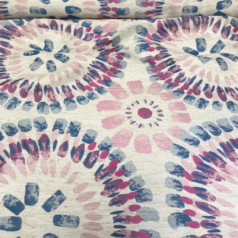 Sundaze Jacquard (Reversible) Table Runner in Fuchsia and Blue