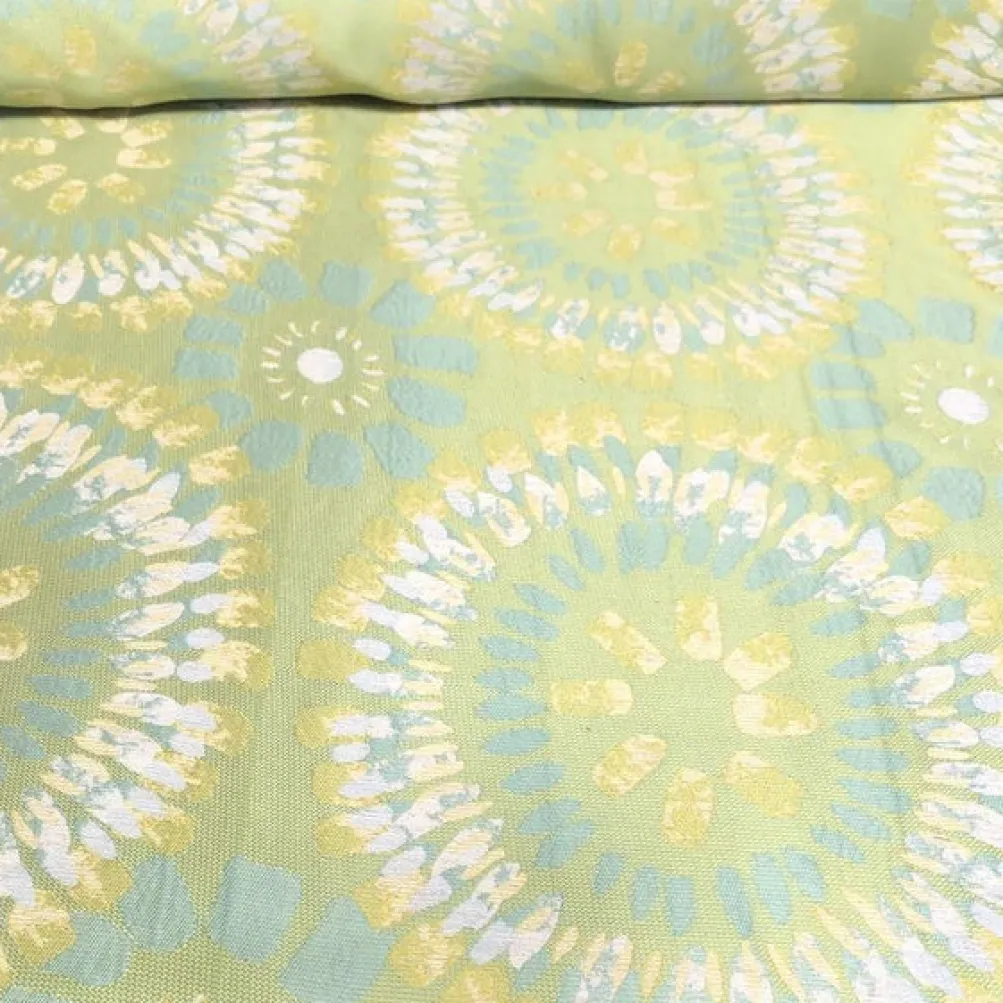 Sundaze Jacquard (Reversible) Table Runner in Turquoise and Yellow