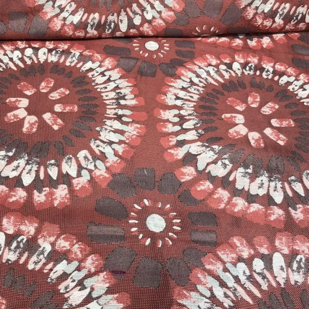 Sundaze Jacquard (Reversible) Table Runner in Red and Black