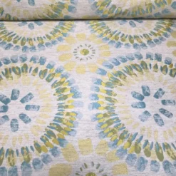 Sundaze Jacquard (Reversible) Table Napkin in Turquoise and Yellow
