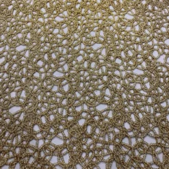 Swirl Chain Lace Table Linen in Gold