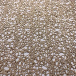 Swirl Chain Lace Table Linen in Champagne