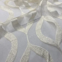 Tabriz Organza Table Linen in Ivory