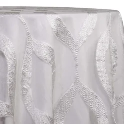 Tabriz Organza Table Linen in White