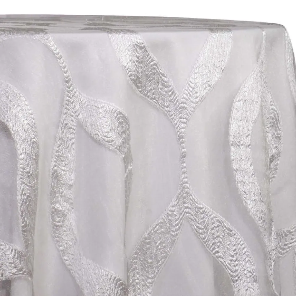 Tabriz Organza Table Linen in White