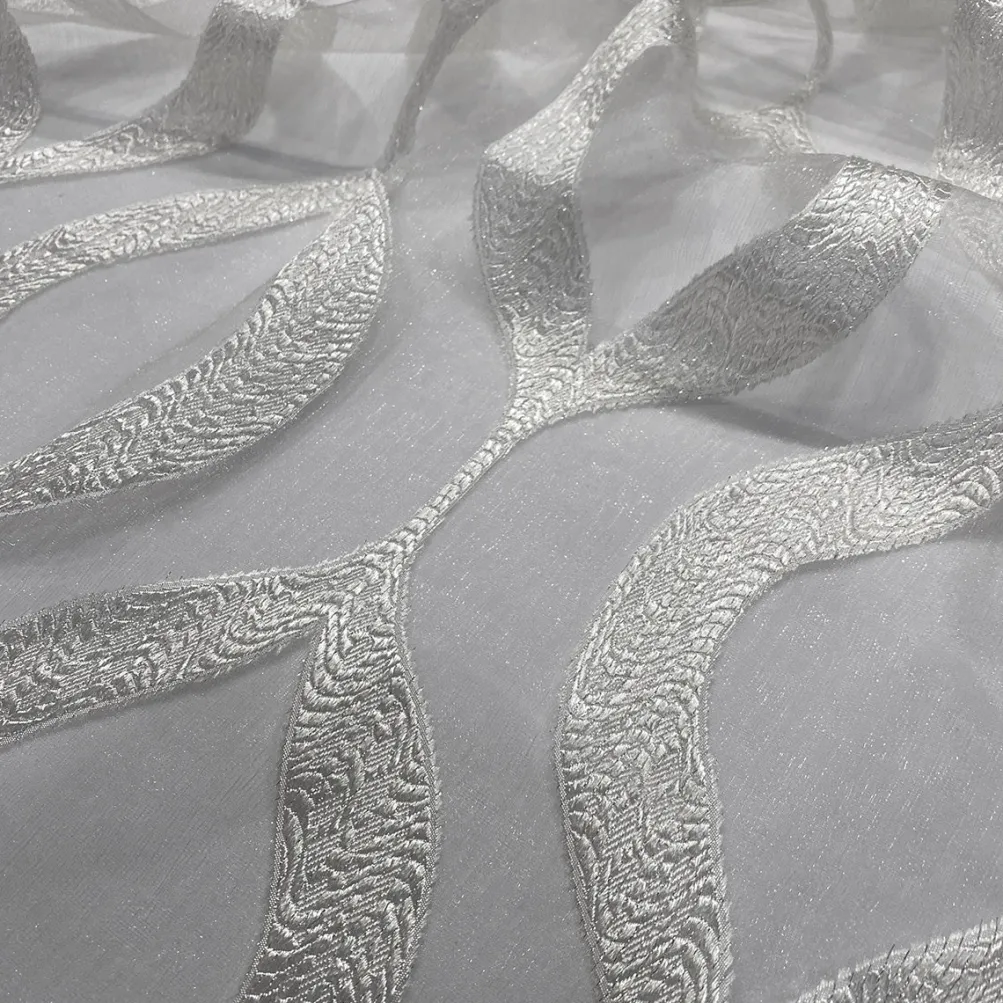 Tabriz Organza Table Linen in White