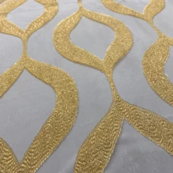 Tabriz Organza Table Runner in Gold