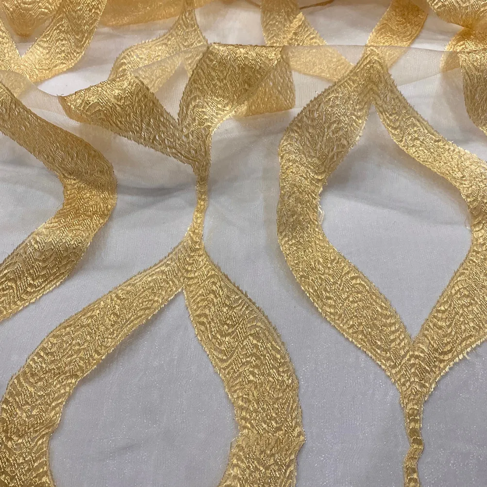Tabriz Organza Table Runner in Gold