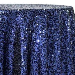Taffeta Sequins Table Linen in Navy
