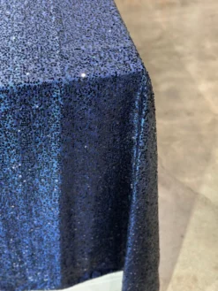 Taffeta Sequins Table Linen in Navy
