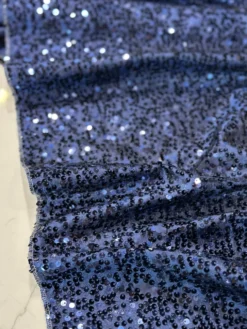 Taffeta Sequins Table Linen in Navy