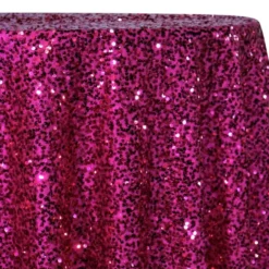Taffeta Sequins Table Linen in Fuchsia