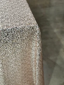 Taffeta Sequins Table Linen in Blush Shiny