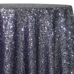 Taffeta Sequins Table Linen in Charcoal