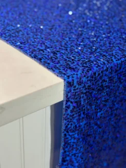 Taffeta Sequins Table Linen in Royal