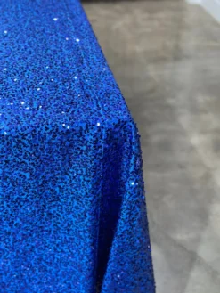 Taffeta Sequins Table Linen in Royal