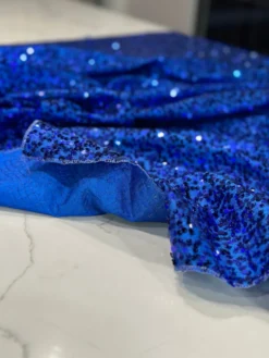 Taffeta Sequins Table Linen in Royal