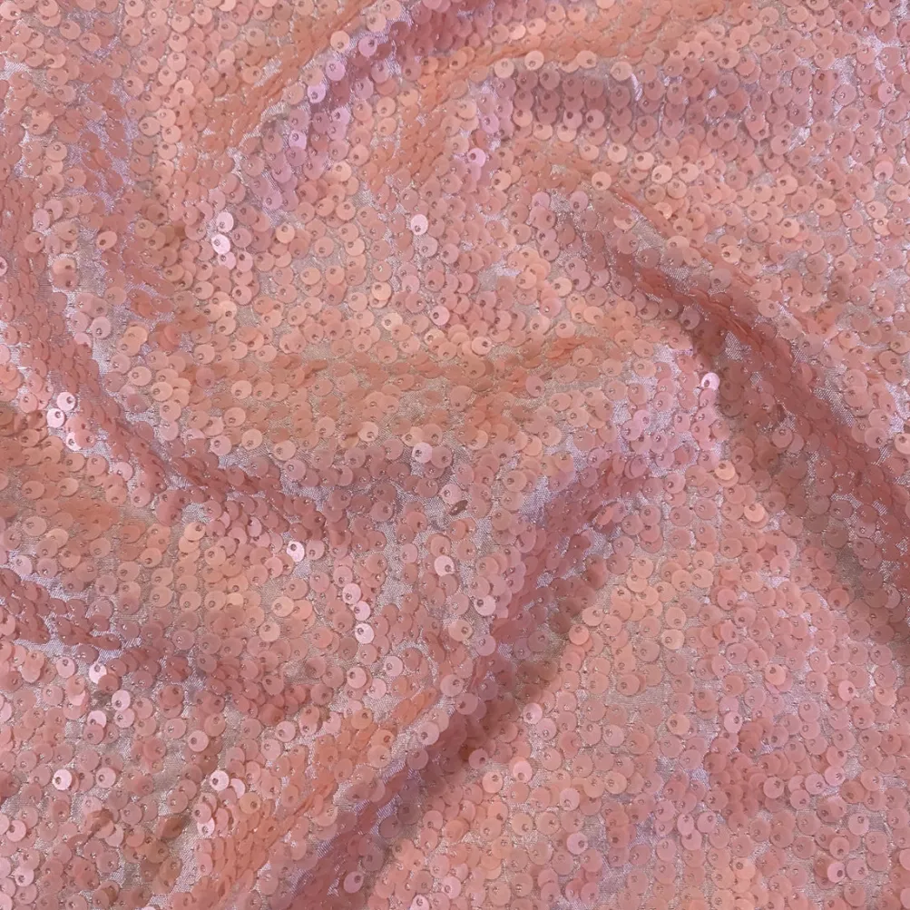 Taffeta Sequins Table Linen in Dusty Rose