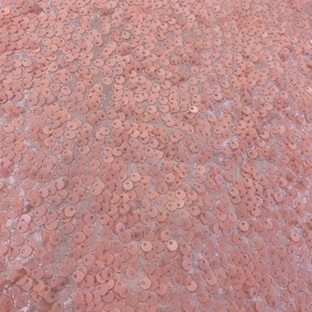 Taffeta Sequins Table Linen in Dusty Rose