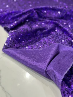Taffeta Sequins Table Linen in Purple