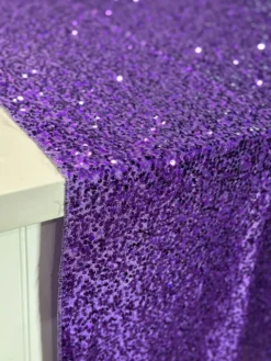 Taffeta Sequins Table Linen in Purple