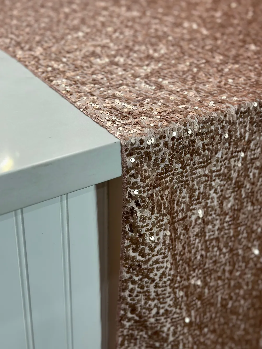 Taffeta Sequins Table Linen in Blush