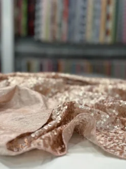 Taffeta Sequins Table Linen in Blush