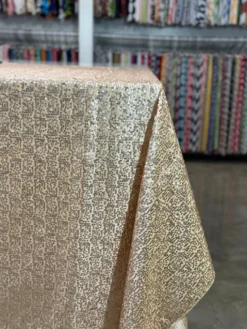 Taffeta Sequins Table Linen in Champagne