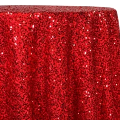 Taffeta Sequins Table Linen in Red