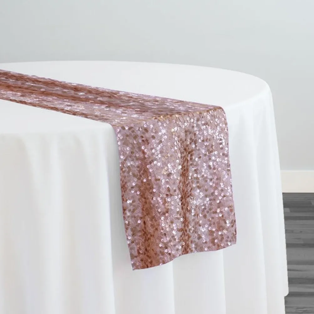 Taffeta Sequins Table Runner in Blush