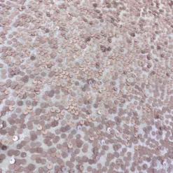 Taffeta Sequins Table Runner in Blush Matte